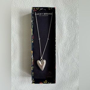 Luck Brand Reversible Heart Necklace
